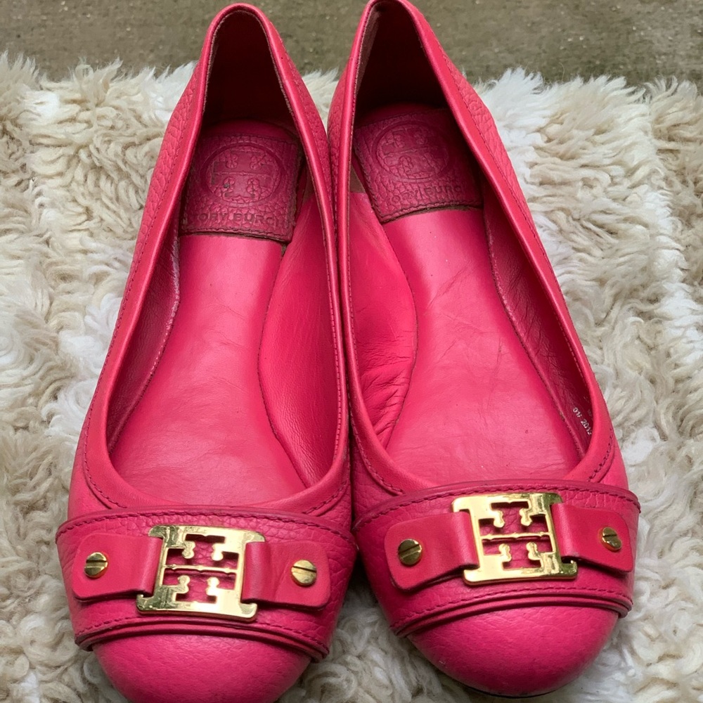 Pink Tory Burch flats